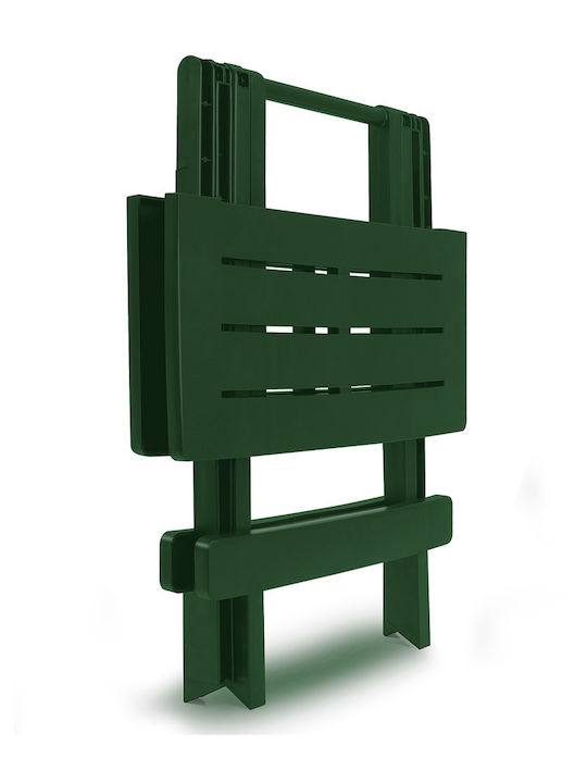 Plastic Masa auxiliară pentru spații exterioare mici Verde 45x43x50buc