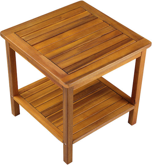 Masă Pentru Spații Exterioare Mici Din Salcâm Maro 45x45x45cm