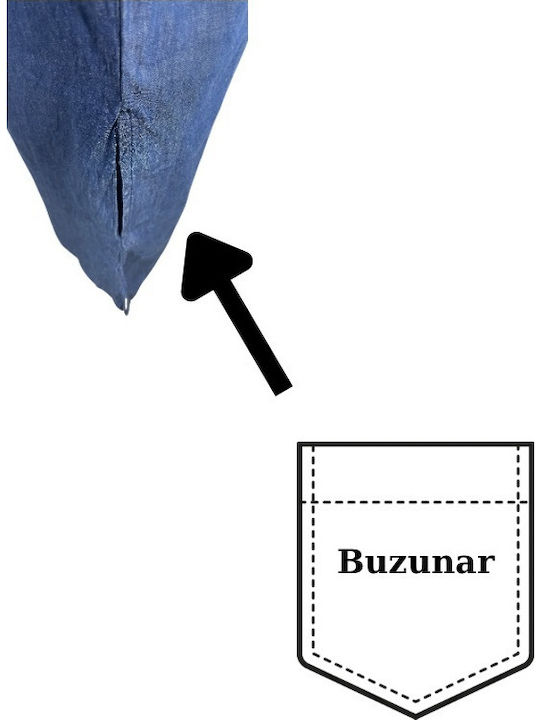 Maxi Φόρεμα Τζιν Nautical Blue