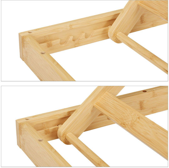 Masă Bucătărie Pliabil Lemnoasă cu Schelet de Ciment 105x50buc
