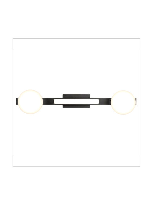 Eko Light Πλαφονιέρα Οροφής Μαύρη με Ενσωματωμένο LED
