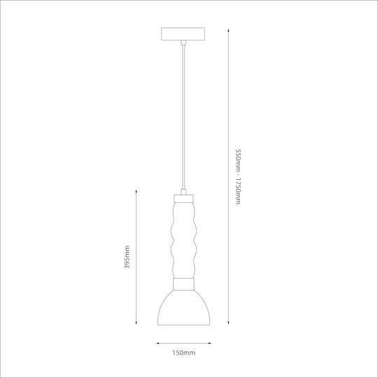 Eko Light Κρεμαστό Φωτιστικό Μελί LED