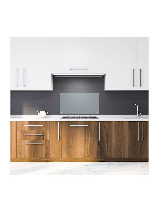 Relaxdays Правоъгълена Кухненски гръб от Стъкло Transparent 100x60см 1бр