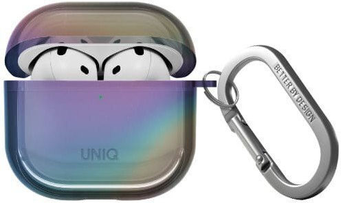 Uniq Θήκη Σιλικόνης με Γάντζο Midnight Quartz για Apple AirPods 4