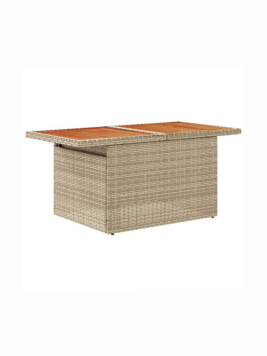 Garten- und Outdoor-Möbelsets Typsatz Wohnzimmer 9 Stück Beige mit Kissen