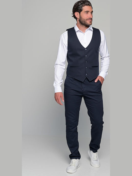 Summer Breeze Men's Vest Slim Fit Blue