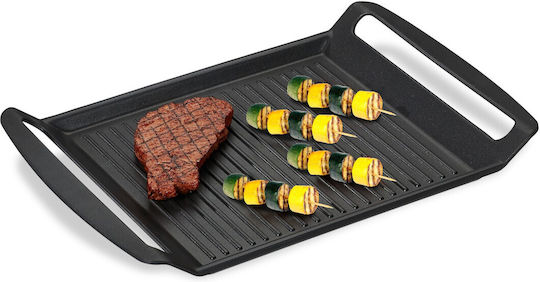Relaxdays Metal Black Stove Grill 3.5 X 26 X 39 Cm