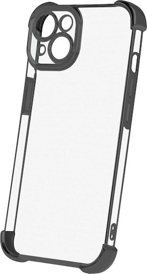 TelForceOne Anti Shock Chrome Back Cover Silicone 1.5mm Black (iPhone 16 Pro Max)