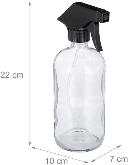 Set 2 sticle spray 500ml transparent Relaxdays