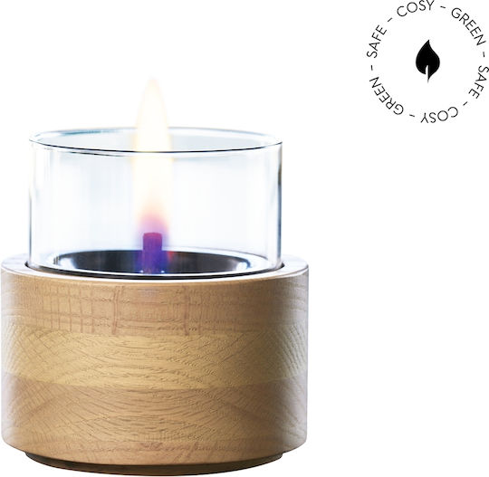 Tenderflame Desktop Bioethanol Fireplace Indoor Outdoor Beige 12x12.5cm