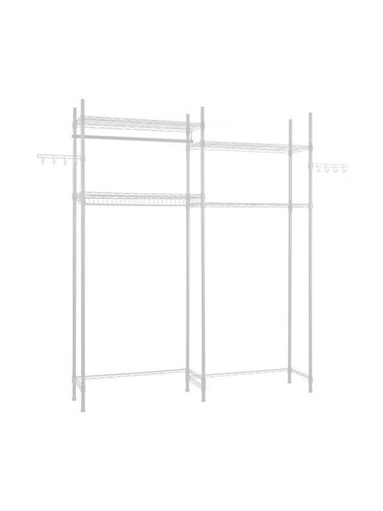 Vevor Wall Mounted Bathroom Shelf Metallic White