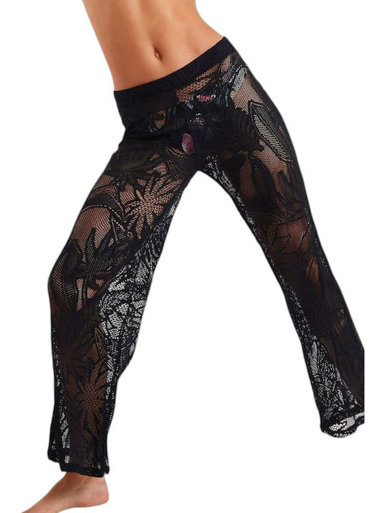 Banana Moon Women's Pants Beachwear in Black color