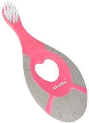 Akuku Baby Toothbrush For 0m+ Pink