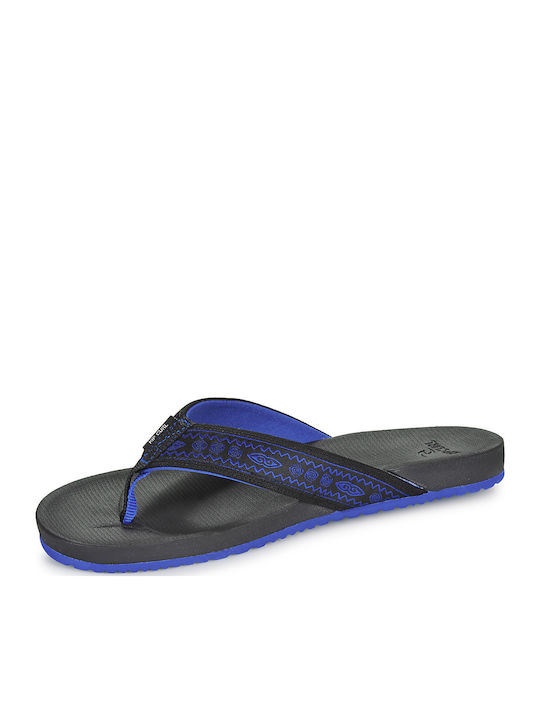 Open Toe Ανδρικά Flip Flops Μαύρα