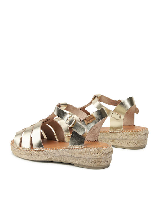 Emma Women's Platform Espadrilles Gold