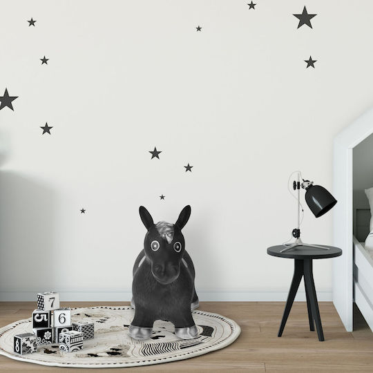 Jucărie Gonflabilă Căluț Gonflabil Copii 3+ Ani Dimensiuni 46 X 25 X 53 Cm Negru Gri Relaxdays