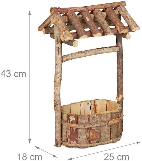 Decorative Fountain Rustic Design Natural 43 X 25 X 18 Cm