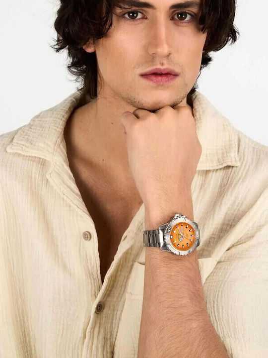 Sector Men's Automatic Watch with Silver Metal Bracelet