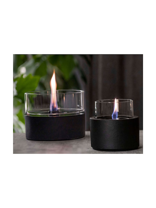 Tenderflame Felinar Sticlă De masă Negru 13x17.5buc 1buc