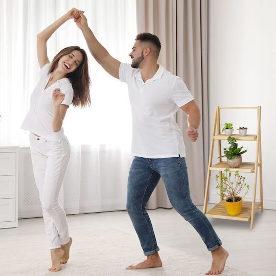 Suport pentru Flori din Bambus Dimensiuni 99 X 45 X 32 Cm Relaxdays