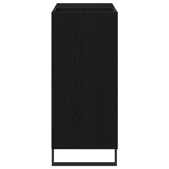 Vidaxl Record Cabinet Black Beech 84.5 x 38 x 90 cm Engineered Wood
