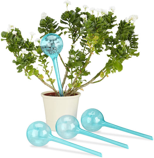 Set 4 Plant Watering Distributors Light Blue 8 Cm Each Relaxdays