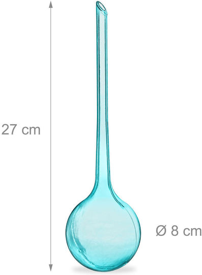Set 4 Plant Watering Distributors Light Blue 8 Cm Each Relaxdays