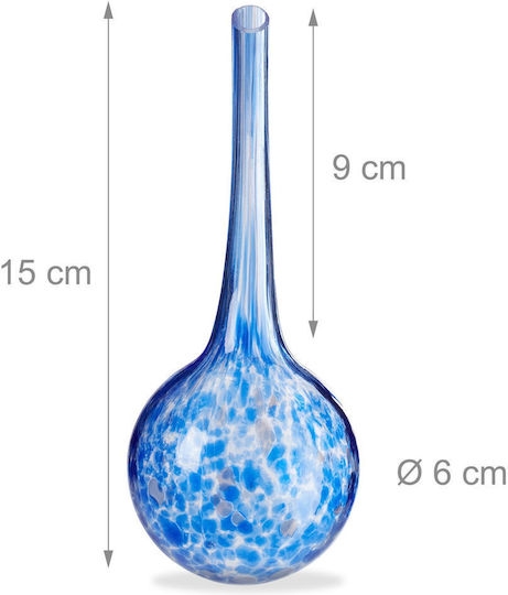 Set 2 Distribuitoare de Udare a Plantelor Albastru Transparent Dimensiune 15 Cm Relaxdays