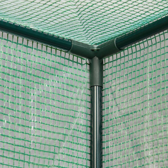Plasă de Grădină pentru Balcon Dimensiuni 150 X 100 X 50 Cm Verde Transparent Relaxdays