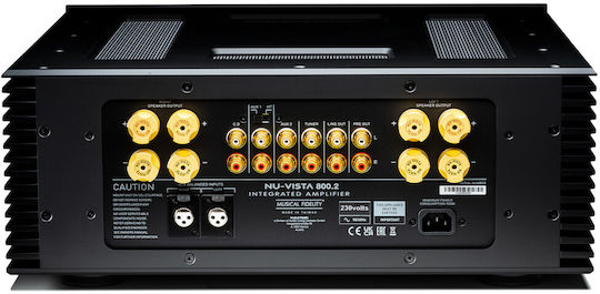 Musical Fidelity Nu-Vista 800.2 Υβριδικός Ολοκληρωμένος Ενισχυτής Hi-Fi Stereo 330W/8Ω Μαύρος