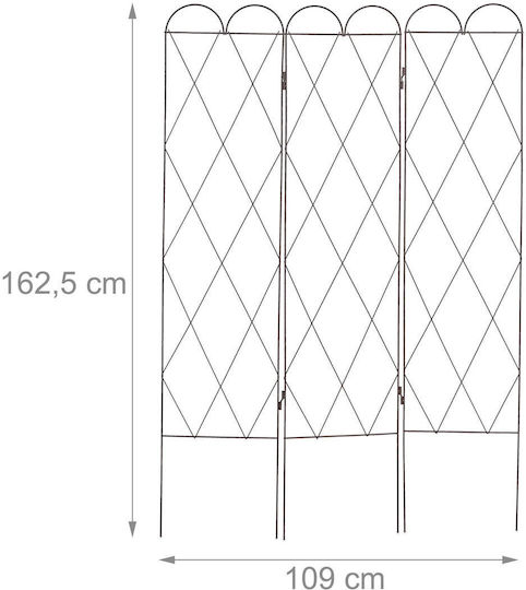 Spalier pentru plante cățărătoare din oțel Relaxdays Dimensiuni 162,5 X 109 cm