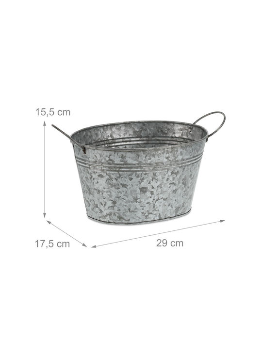 Set 4 Ghivece Decorative Cu Mânere 15.5 X 29 X 17.5 Cm