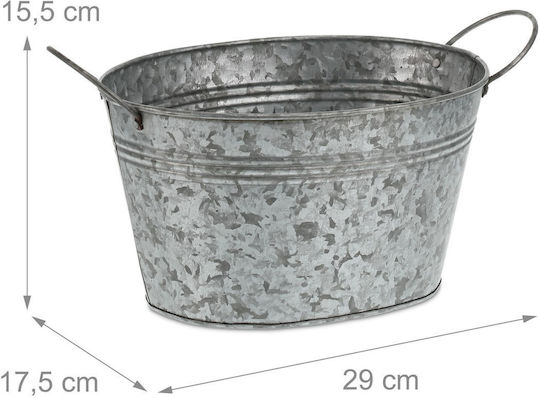 Set 4 Ghivece Decorative Cu Mânere 15.5 X 29 X 17.5 Cm