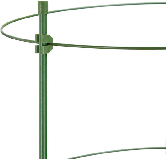 Set 3 Tomato Trellises Metal Plastic Relaxdays Dimensions 91 X 28 Cm Green