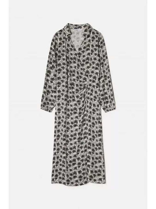 Midi Shirt Dress Wrap Floral
