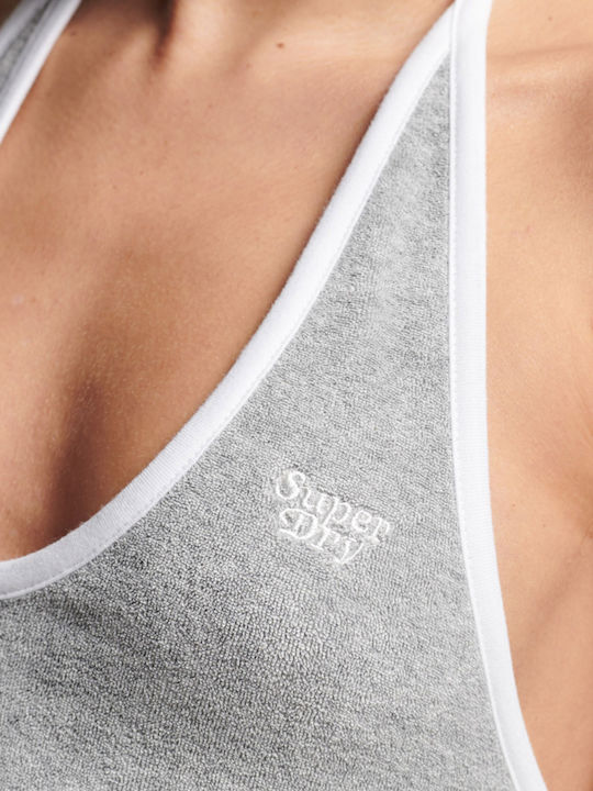 Summer Mini Athletic Sleeveless Grey Dress
