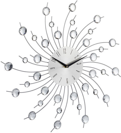 Wanduhr Silber Maße 50 x 50 x 4 cm Relaxdays Wanduhr Silber Maße 50 x 50 x 4 cm Relaxdays