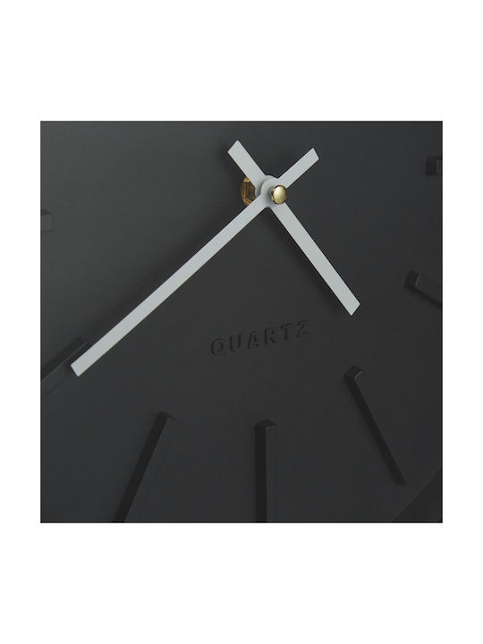 Moderne Wanduhr Schwarz-Weiß Design Maße 5 x 35 cm Relaxdays