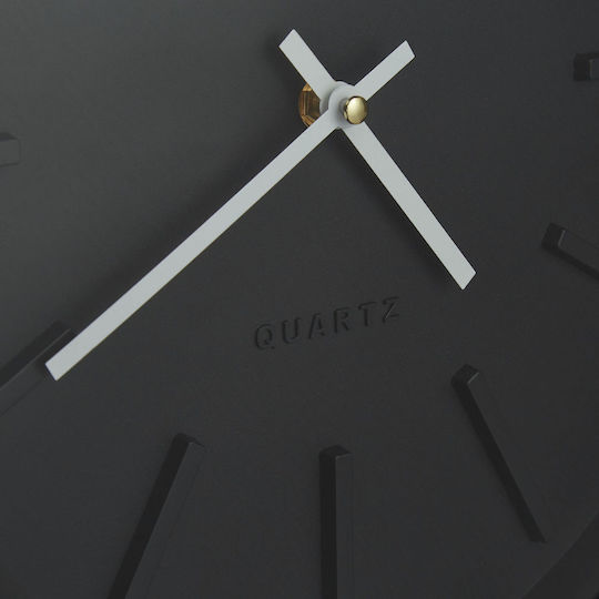 Modern Wall Clock Black and White Design Dimensions 5 x 35 cm Relaxdays