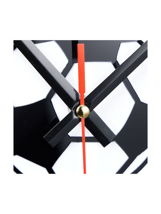 Decorative Wall Clock Diy Football 50 100 Cm 3d Effect Black White