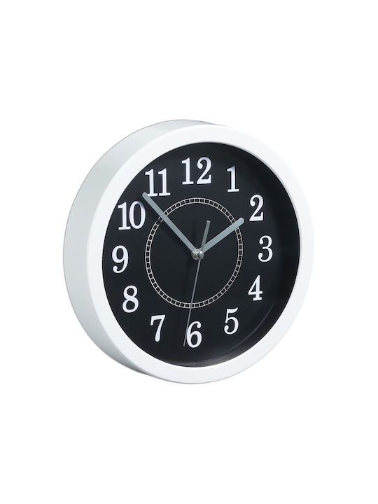 Wanduhr Weiß Durchmesser 20 cm Relaxdays