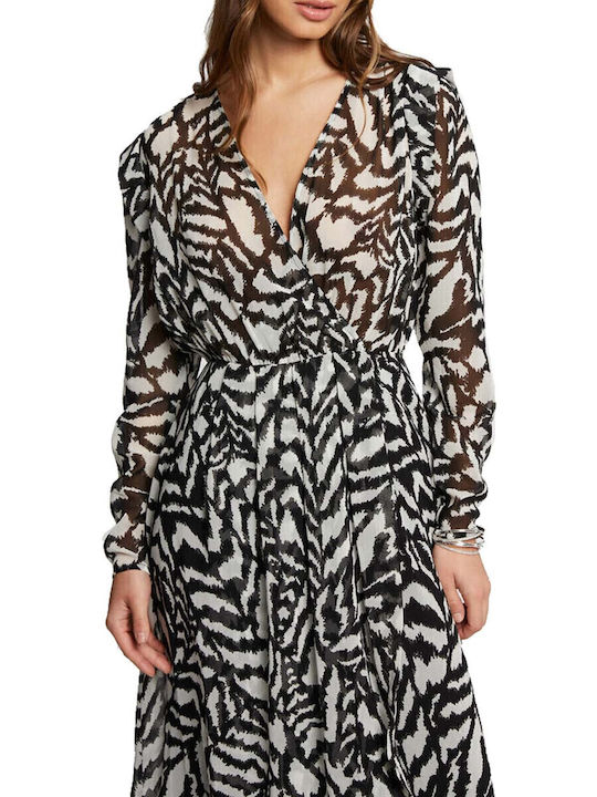 Rochie Midi Semișie Negru