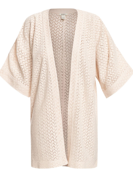 Roxy Fun Swell Women's Short Beach Kimono Beige