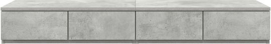 vidaXL Bettkasten aus Holz Gray 120x36.5x16.5cm
