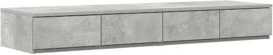vidaXL Bettkasten aus Holz Gray 120x36.5x16.5cm