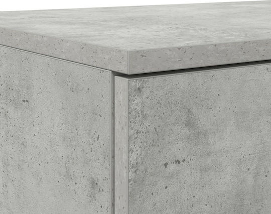 vidaXL Bettkasten aus Holz Gray 120x36.5x16.5cm