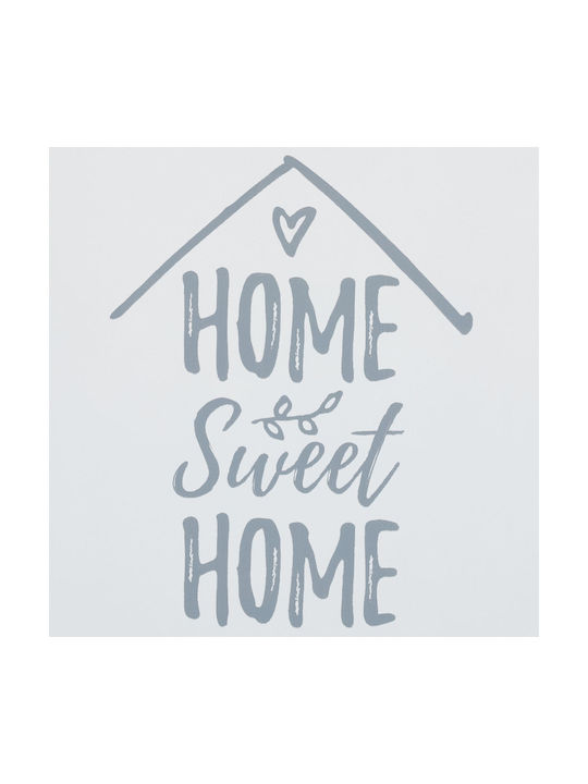 Cutie de depozitare chei din lemn cu 6 cârlige Dimensiuni 29 X 22 X 8 cm Alb Home Sweet Home Relaxdays
