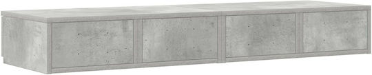 vidaXL Bettkasten aus Holz Gray 120x36.5x16.5cm