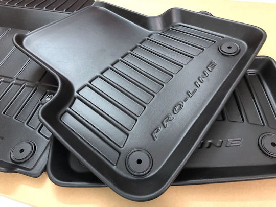 Frogum Set of Front and Rear Mats 4pcs Tray Type for Hyundai i10 Black