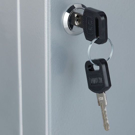 Metal Key Holder Storing 48 Keys Keychains Dimensions 25 X 18 X 7.5 Cm Gray Relaxdays